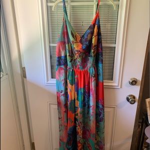 City Chic Multicolor Maxi Hi-Lo Dress
